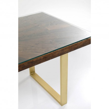 Eettafel Conley 160x80cm messing Kare Design