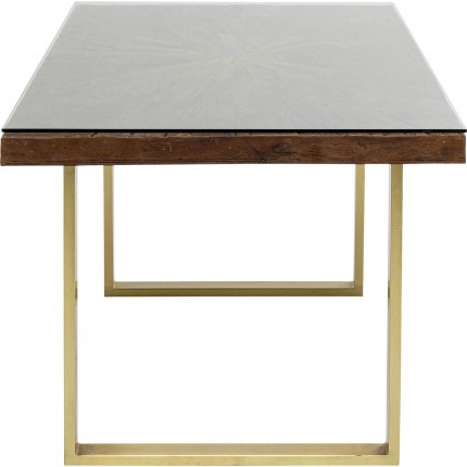 Eettafel Conley 160x80cm messing Kare Design