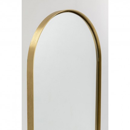 Staande Spiegel Curve 172x38cm messing Kare Design