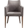 Chair with Armrest Mode Velvet Grey Kare Design