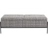 Banquette Buttons Storage blanc et noir
