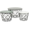 Tables basses East rond 3/set Kare Design