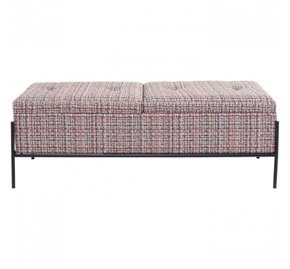 Borst bank Iceland 120x40cm rood Kare Design