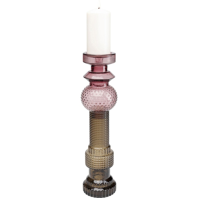 Bougeoir Marvelous Duo violet gris 49cm