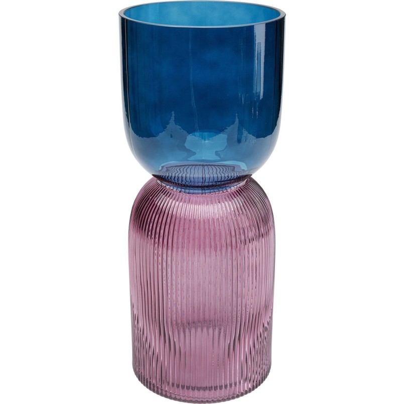 Vase Marvelous Duo bleu violet 40cm