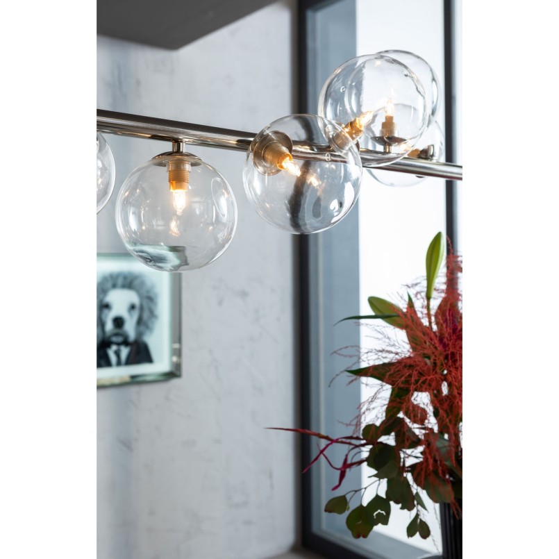 Suspension Scala Balls chromé 150cm