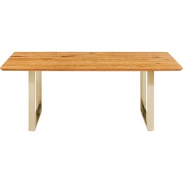 Table Symphony chêne laiton 160x80