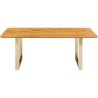 Table Symphony chêne laiton 160x80