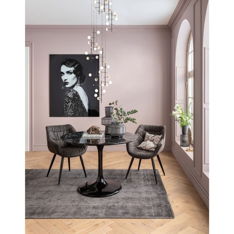 Table Solo Marble noir Ø 110cm