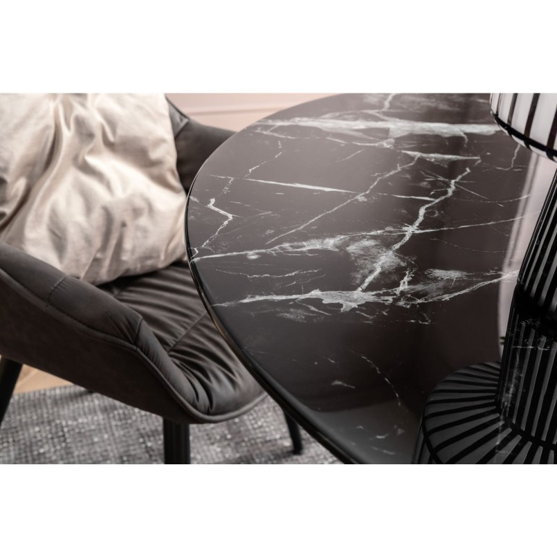Table Solo Marble noir Ø 110cm