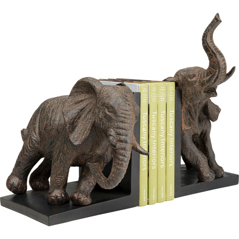 Boekensteunen Elephants 25cm (2/Set) Kare Design