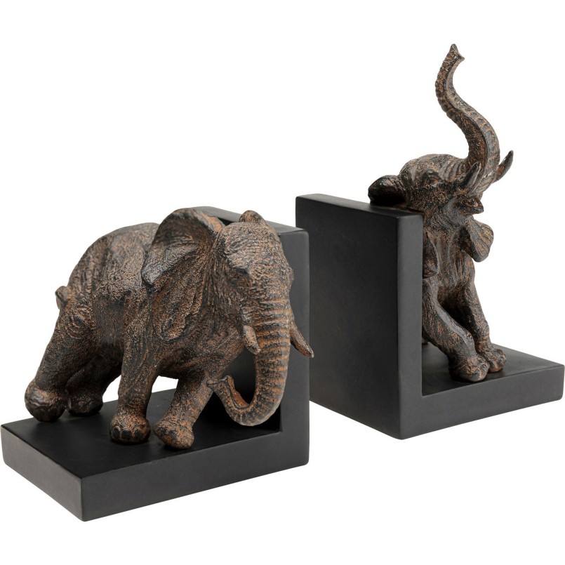 Boekensteunen Elephants 42cm (2/Set) Kare Design