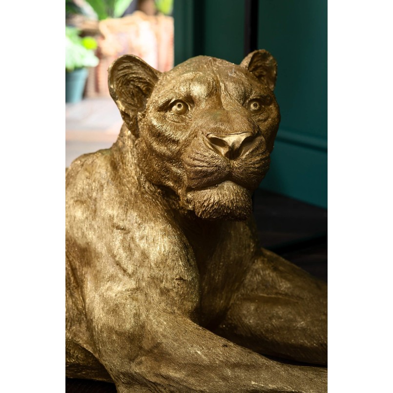 Objet décoratif Lion doré
