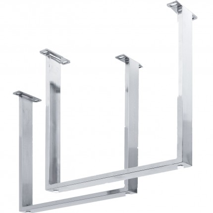 Eettafel Harmony 200x100cm walnoot chroom Kare Design
