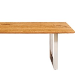 Table Symphony chêne chromé 160x80