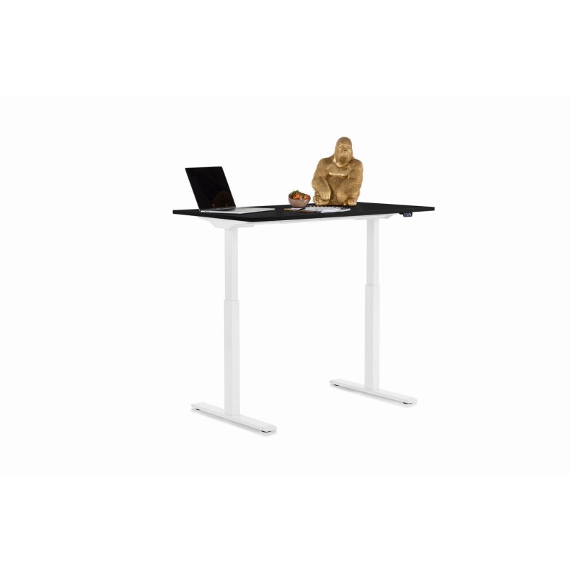 Bureau Office blanc noir 120x70