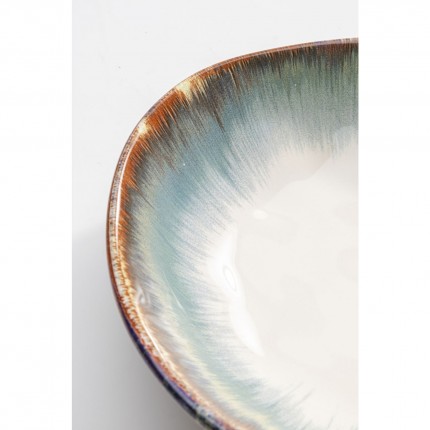 Plate Deep Organic Ø21cm blue (4/set) Kare Design