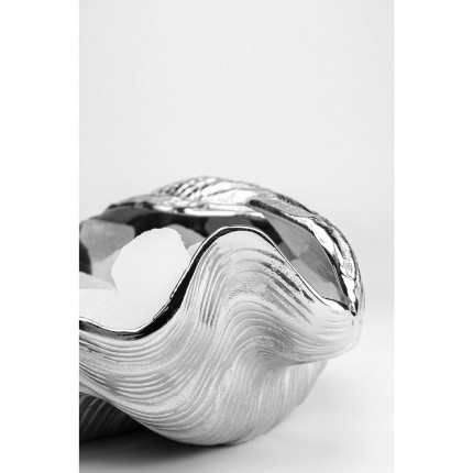 Serveerschaal zeeschelp zilver Kare Design