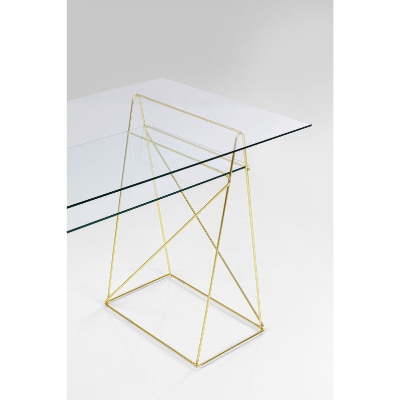 Bureau en verre Polar 135x65cm Kare Design