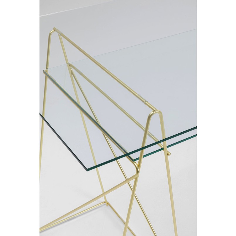 Bureau en verre Polar 135x65cm Kare Design
