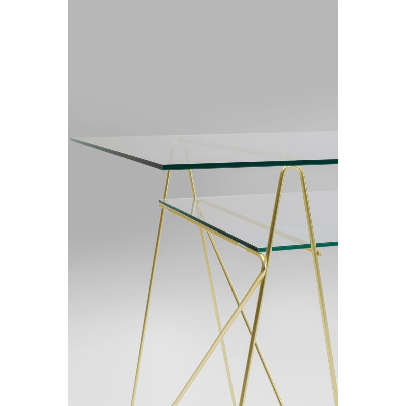 Bureau en verre Polar 135x65cm Kare Design