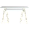 Bureau en verre Polar 135x65cm Kare Design