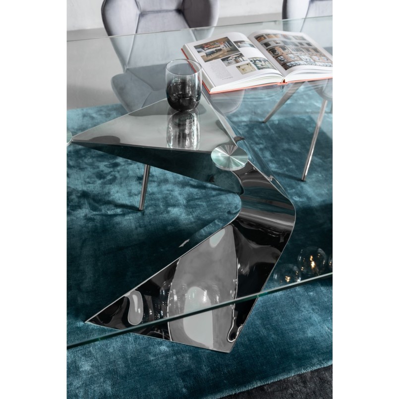 Table Gloria chrome 200x100 cm Kare Design