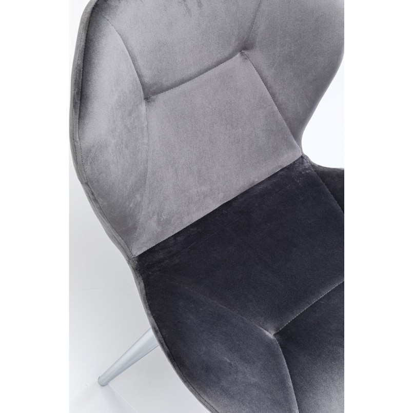Chaise Viva gris-chromé