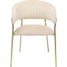 Chaise a./acc. Belle crème (2/set)