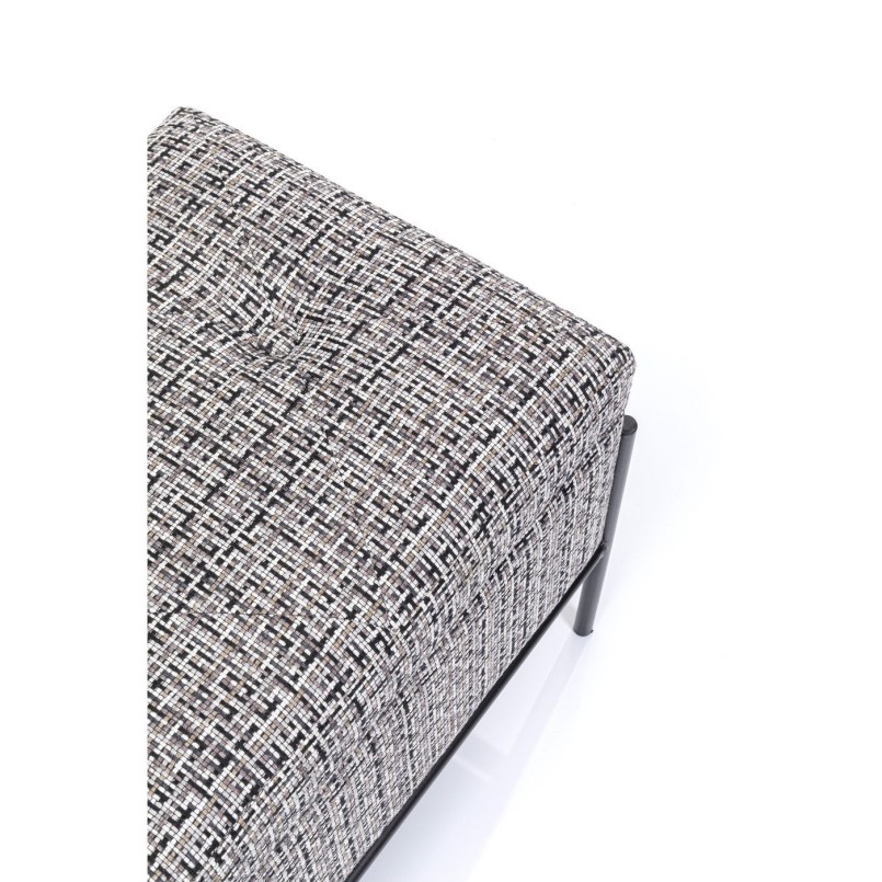 Banquette Buttons Storage noir-blanc PM