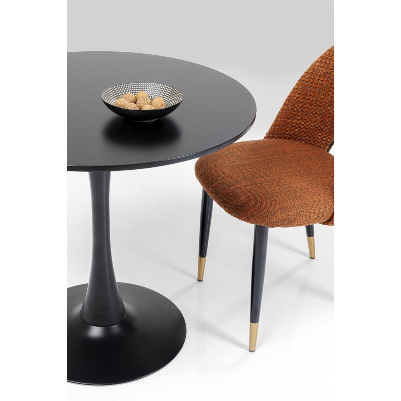 Table Schickeria noir Ø80