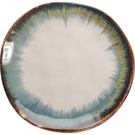 Borden Organic blauw Ø20cm (4/Set) Kare Design
