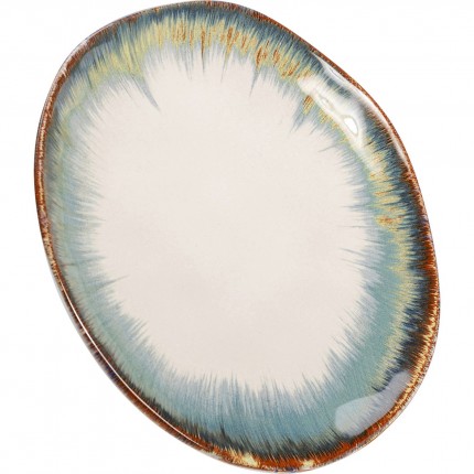 Borden Organic blauw Ø20cm (4/Set) Kare Design