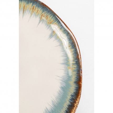 Borden Organic blauw Ø20cm (4/Set) Kare Design