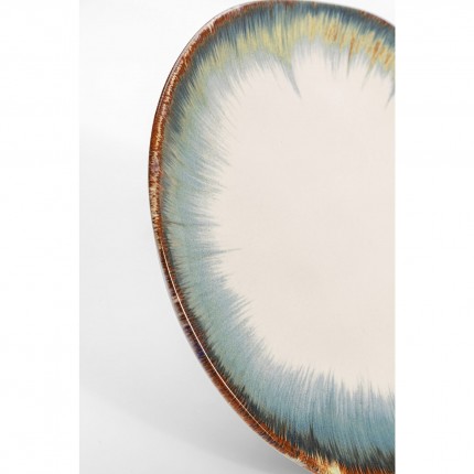 Borden Organic blauw Ø20cm (4/Set) Kare Design