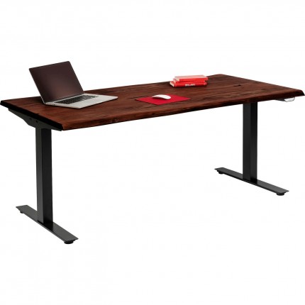 Desk Smart Harmony walnut black 200x100cm Kare Design