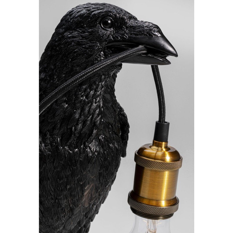 Lampe à poser Crow noir mat