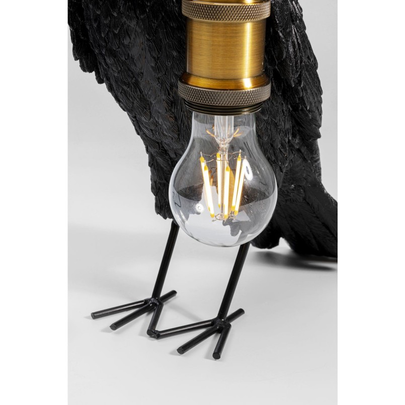 Lampe à poser Crow noir mat