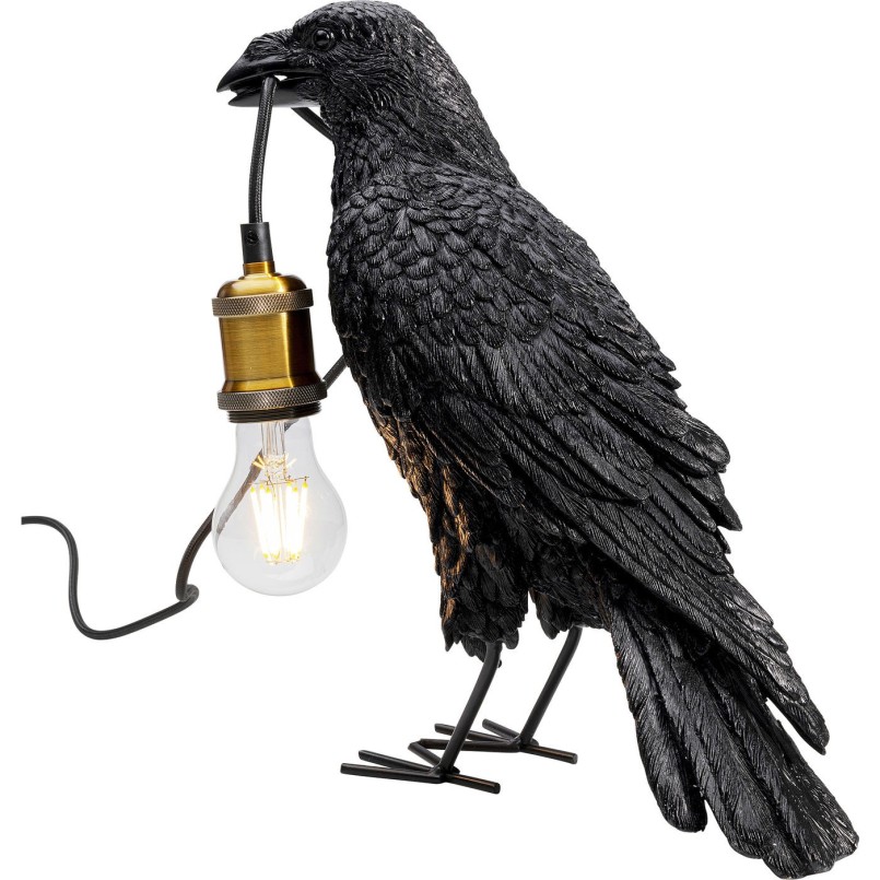 Lampe à poser Crow noir mat