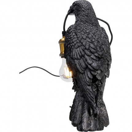 Table Lamp crow black Kare Design