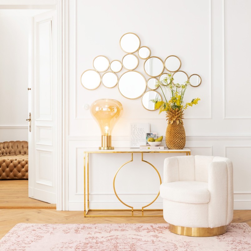 Mirror  Bubbles Brass 93x138cm Kare Design