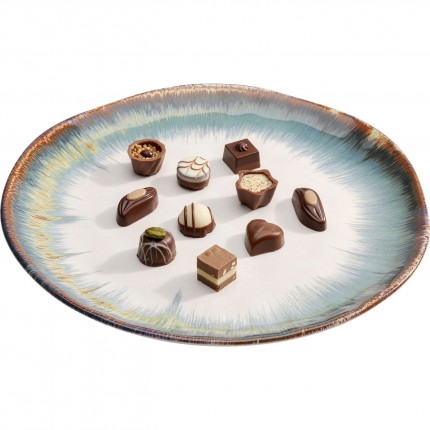 Plate Organic Ø26cm blue (4/Set) Kare Design