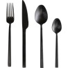 Couverts Gloria noir (16-pcs)
