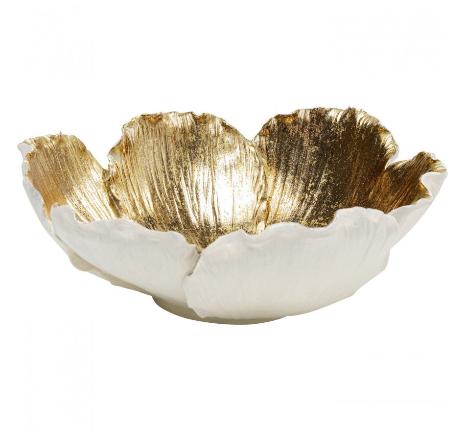 Bowl flower cream and gold Ø25cm Kare Design Bowl flower cream and gold Ø25cm Kare Design