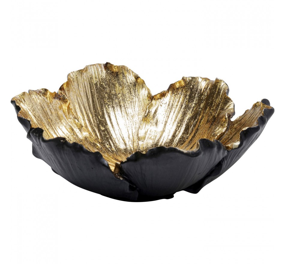 Bowl flower black and gold Ø20cm Kare Design Bowl flower black and gold Ø20cm Kare Design