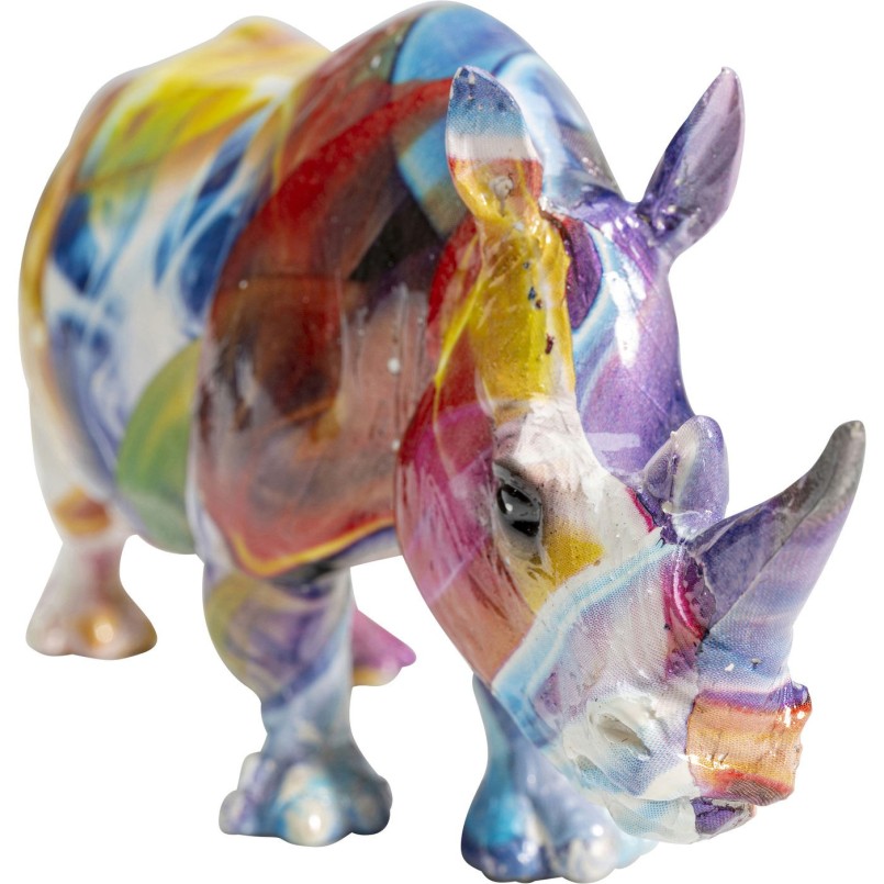 Figurine décorative Colored Rhino