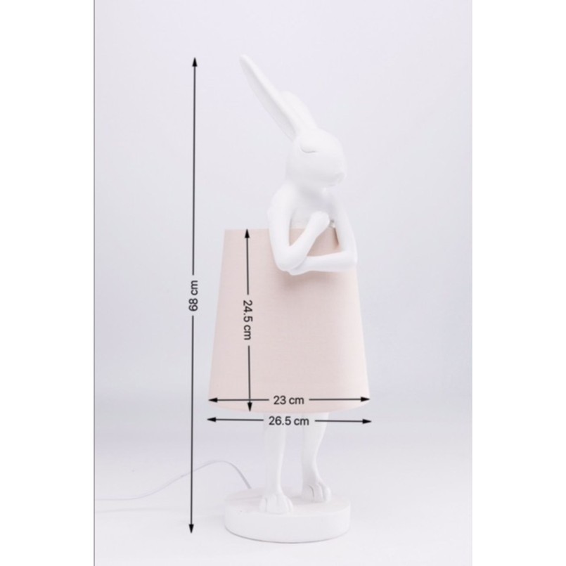 Table Lamp Animal Rabbit White Kare Design