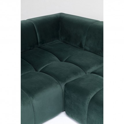 Corner Sofa Belami dark green left Kare Design