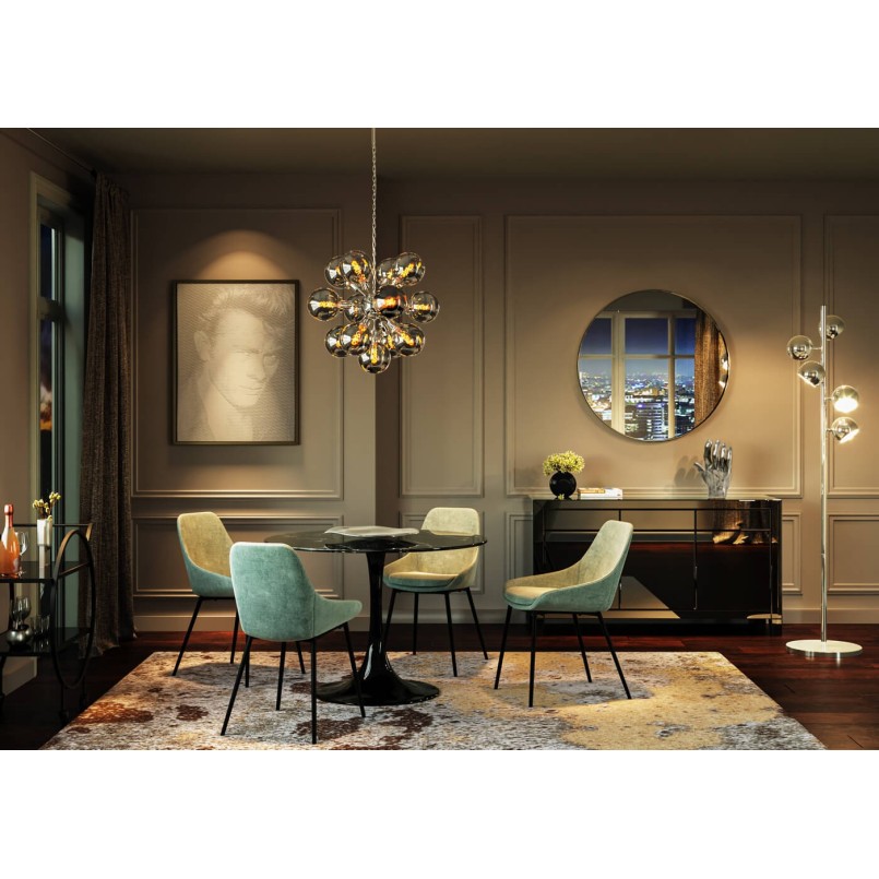 Table Solo Marble noir Ø 110cm