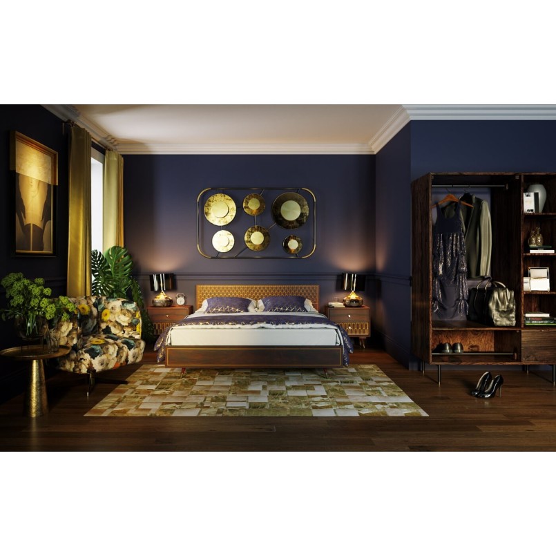 Fauteuil pivotant Peony jaune